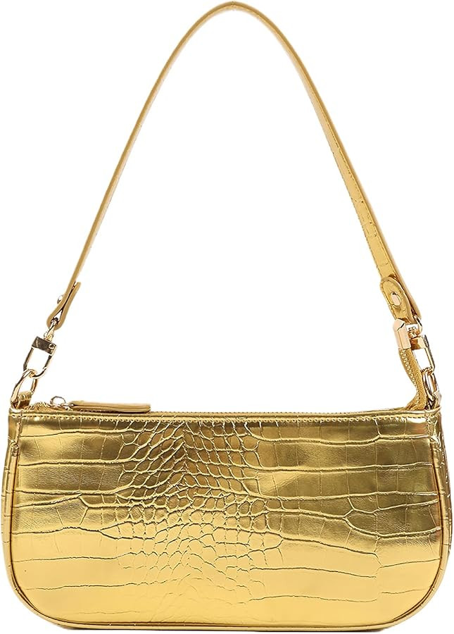 Barabum Retro Classic Clutch Shoulder Tote HandBag with Zipper Closure Purse for Women | Amazon (US)