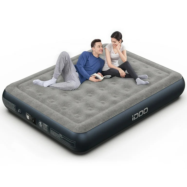 iDOO Queen Size Air Mattress, Inflatable Airbed with Built-in Pump, 650lb MAX | Walmart (US)