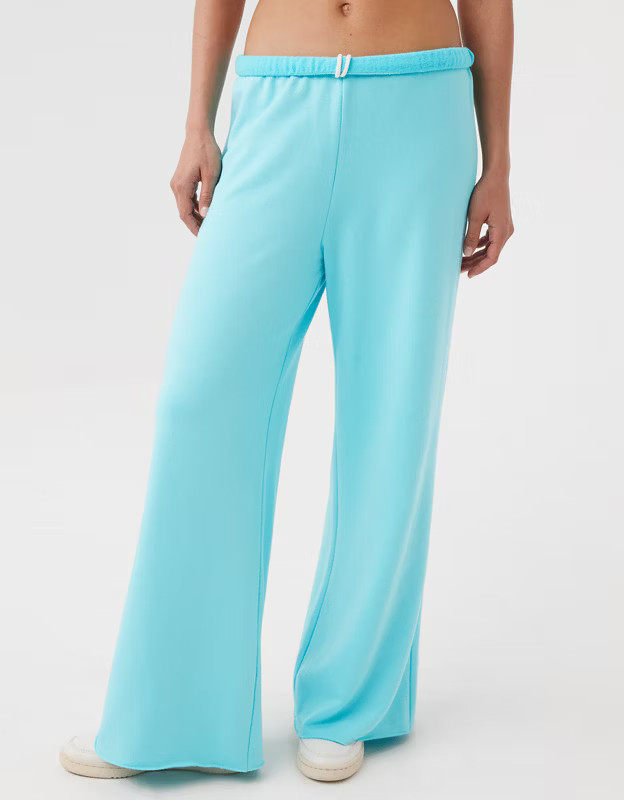OFFLINE By Aerie OTT Fleece Super Wide Leg Pant | American Eagle Outfitters (US & CA)
