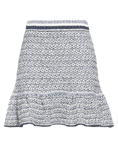 Pinko Woman Mini skirt Blue Size S Cotton, Acrylic, Polyester | YOOX (US)