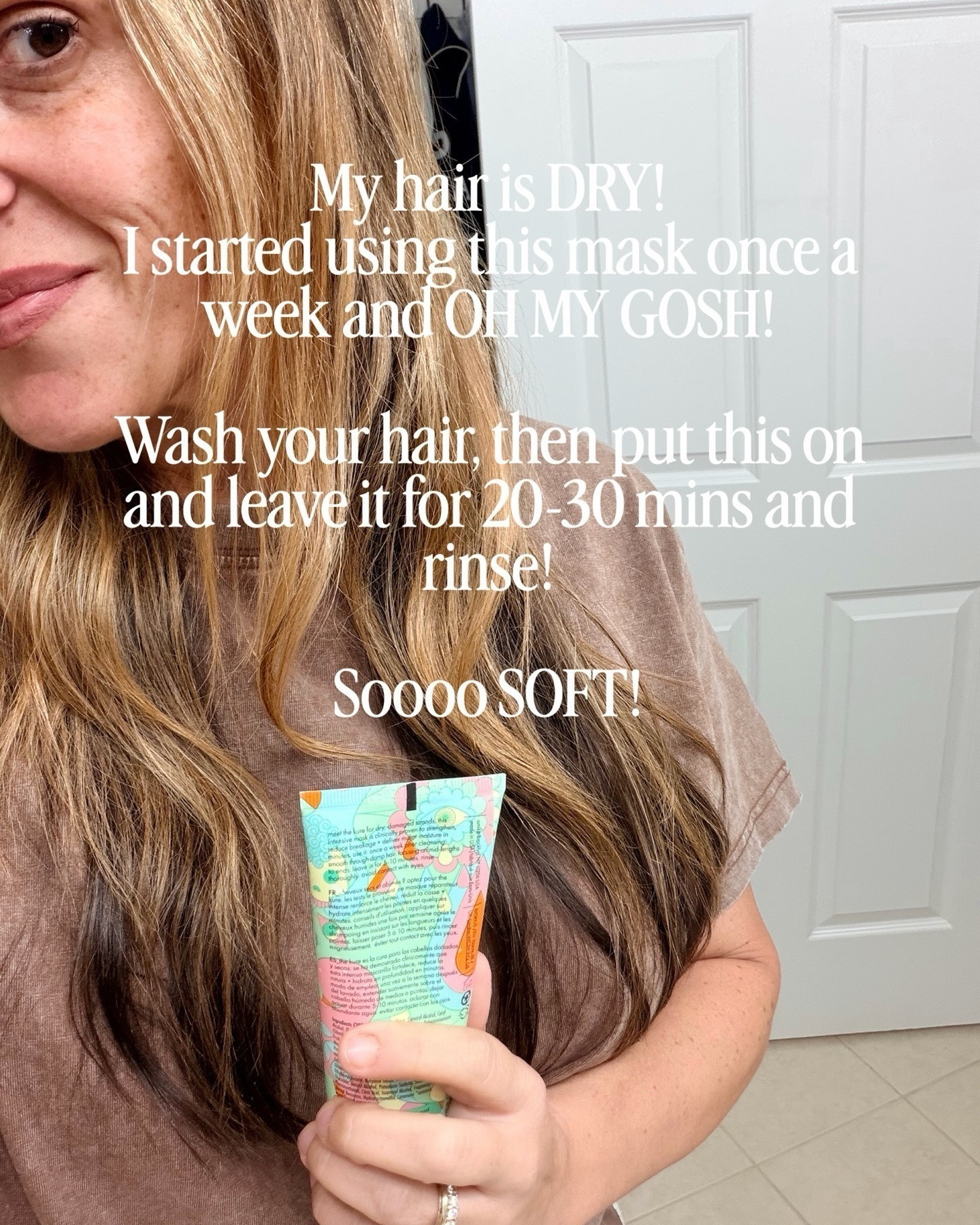 I'm finally learning to love my hair! This makes my hair so soft and more manageable. I swear the smoothing helps me hold my curls! 

#haircare #hairmask #beautymusthaves #over40beautyroutine #affordablebeautyproducts 

 #LTKgrwm #LTKselfcare #LTKBeauty