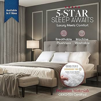 Beckham Luxury Linens Beckham Hotel Collection Gel Pillow (2-Pack) - Luxury Plush Gel Pillow - Du... | Amazon (CA)