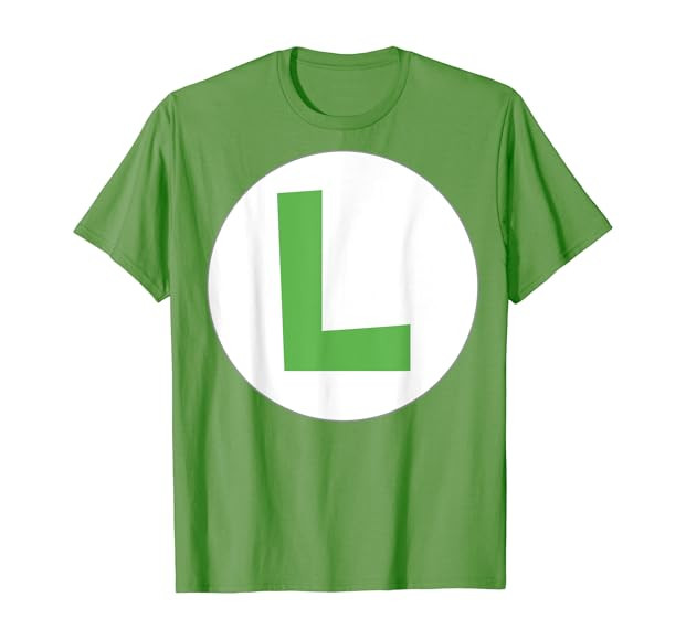 Nintendo Super Mario Luigi Icon Costume T-Shirt | Amazon (US)