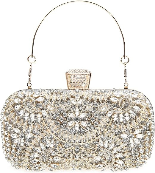 DA BODAN Womens Sparkly Rhinestone Sequin Glitter bag Clutch Evening Handbag Shoulder Bags Purse ... | Amazon (US)