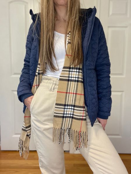 Navy jacket is fleece lined and so warm and comfy 💗 true to size.
I love this Burberry inspired scarf, it is an Amazon find and so good  




Amazon fashion warm jacket winter outfit valentine’s outfit 

#LTKFind #LTKSeasonal #LTKunder50