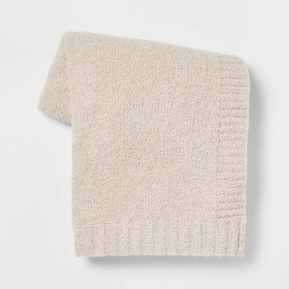 Cozy Knit Throw Blanket Neutral - Threshold | Target