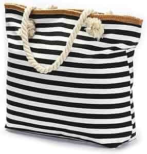 Large Straw Beach Bag Duffel Bags Waterproof Canvas Tote Hand Bag for Women Girls | Amazon (US)