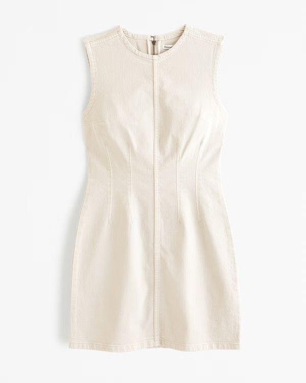 Shell Denim Mini Dress | Abercrombie & Fitch (US)