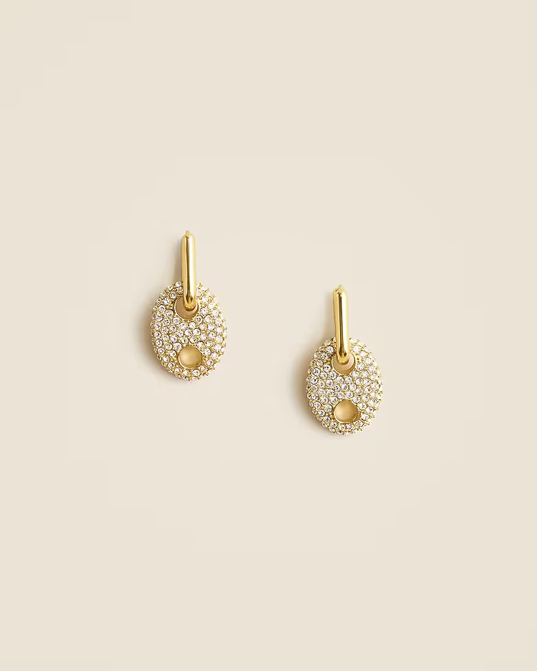 Pav&eacute; link earrings | J. Crew US