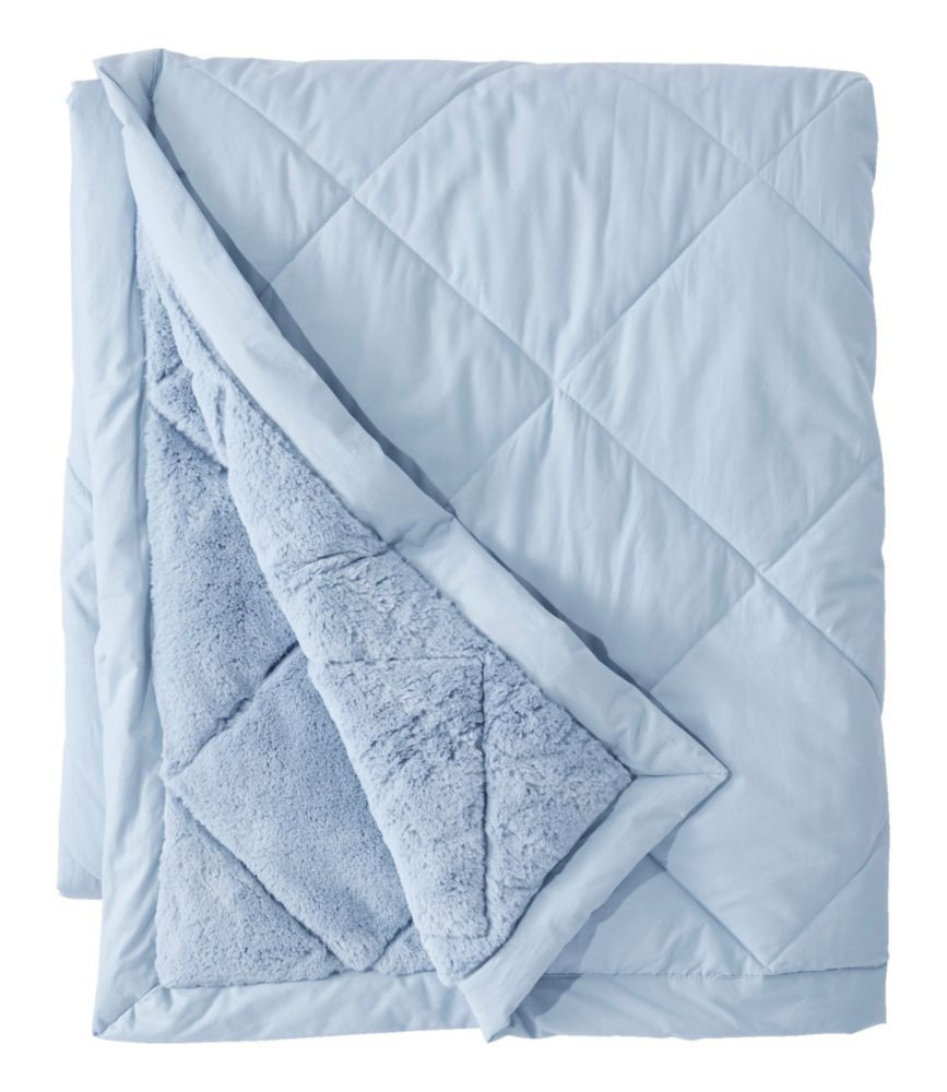 Ultraplush Down Blanket Foggy Blue Queen, Fleece L. L.Bean | L.L. Bean