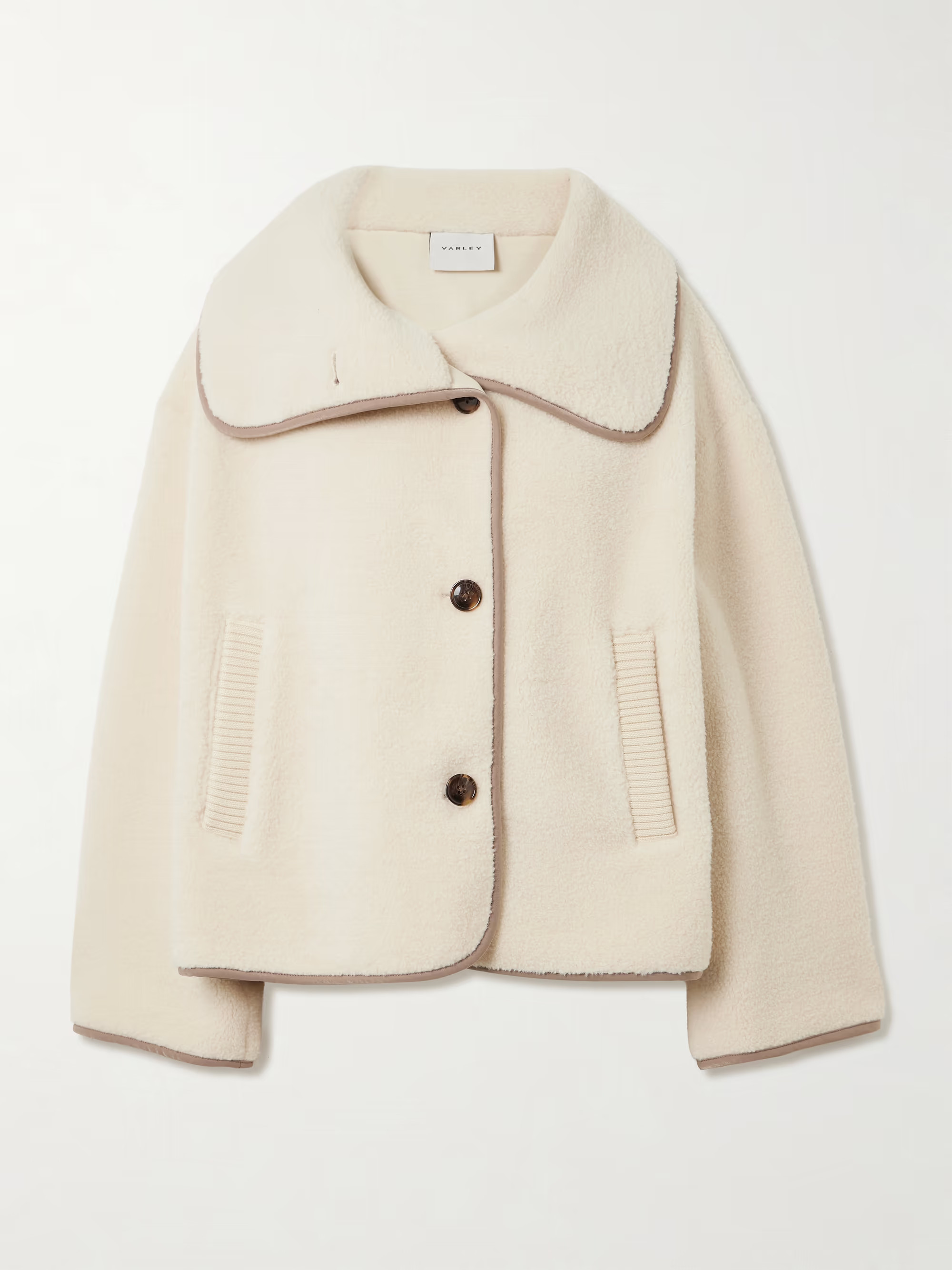 Romane jersey-trimmed fleece jacket | NET-A-PORTER (UK & EU)