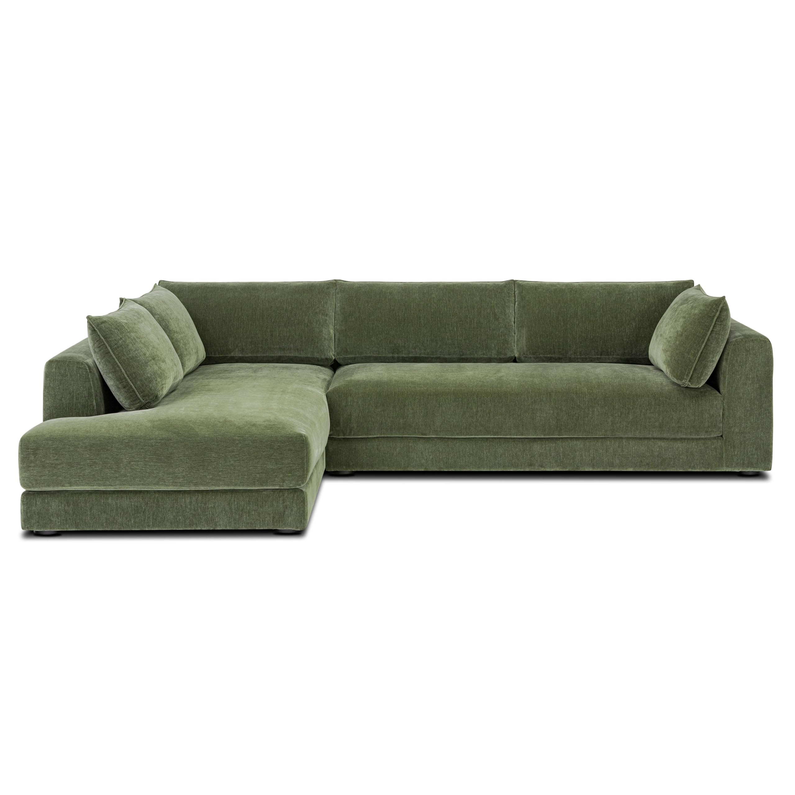 POLY & BARK Marcel Left-Facing Corner Sectional in Sagano Green | Amazon (US)
