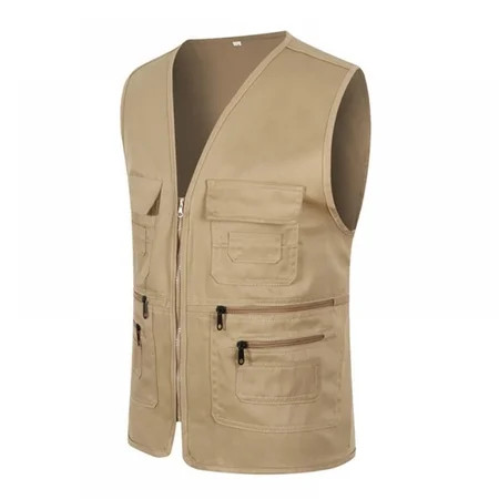 Mens Summer Outdoor Work Safari Fishing Travel Photo Vest with Pockets L-XXXL | Walmart (US)