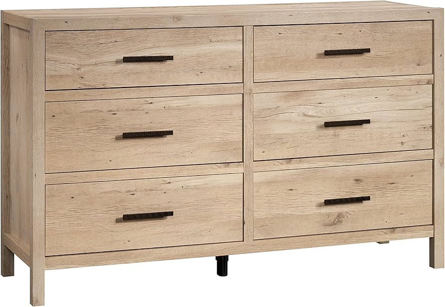 Sauder Pacific View 6-Drawer Bedroom Dresser, Prime Oak Finish | Amazon (US)