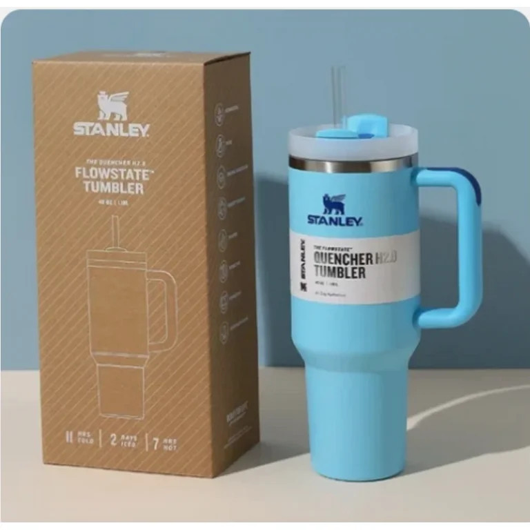 Stanley Quencher H2.0 FlowState 40oz Stainless Steel Vacuum-Insulated Tumbler with Lid and Straw ... | Walmart (US)