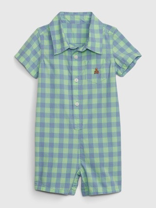 Baby Gingham Shorty One-Piece | Gap (US)