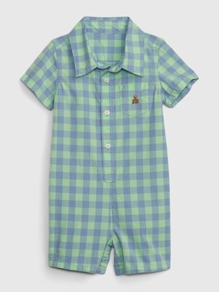 Baby Gingham Shorty One-Piece | Gap (US)
