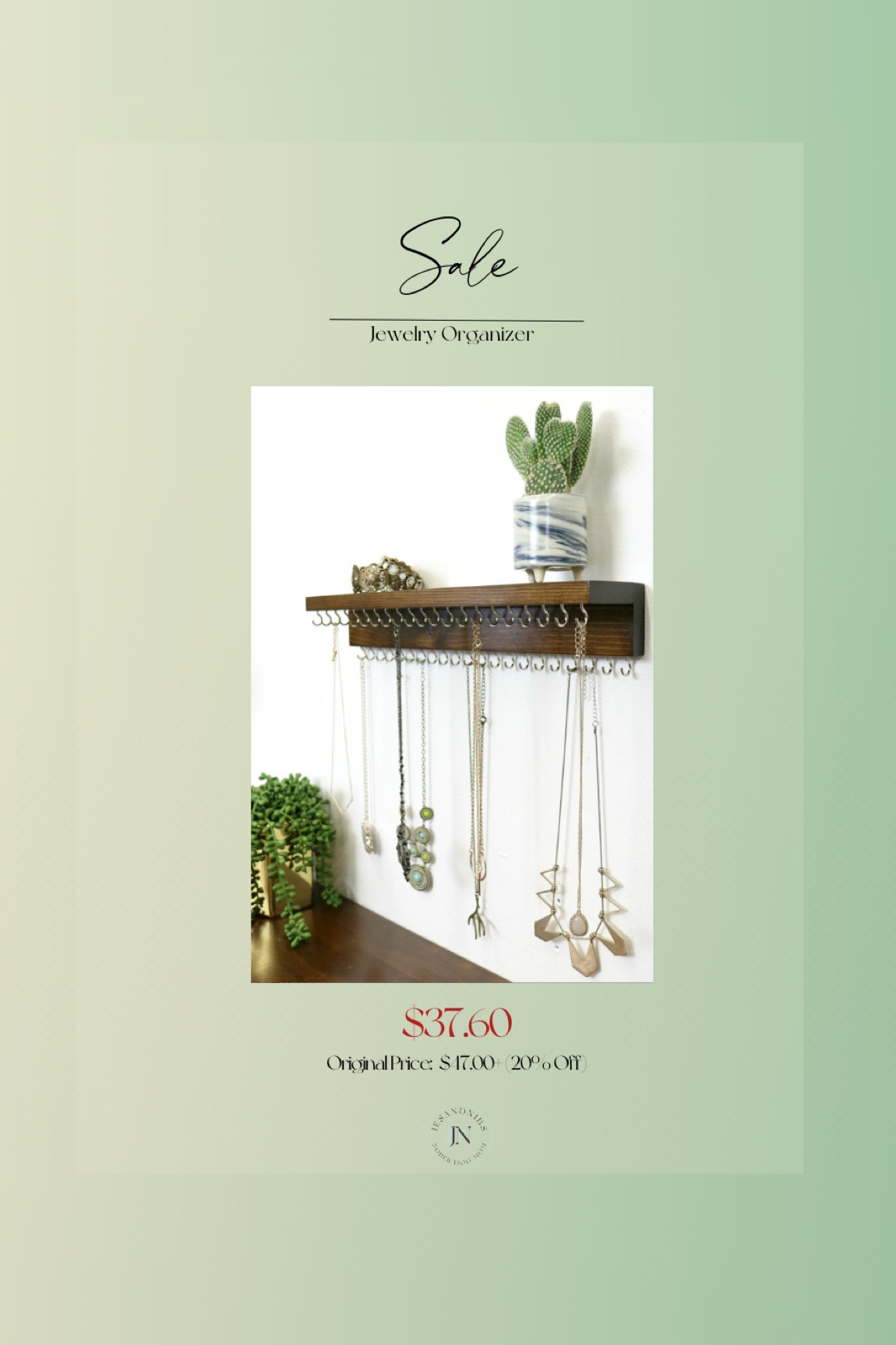 Jewelry organizer 20% off sale! 🤍