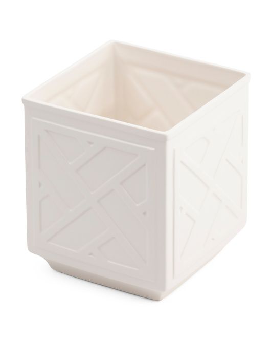 8in Chinoiserie Matte Finish Planter | Plants & Planters | Marshalls | Marshalls