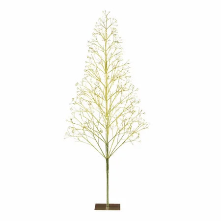 5' Starburst Pre-Lit Gold Artificial Christmas Tree with 650 Warm White Twinkling LED Lights, by Holiday_Time | Walmart (US)