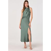 ASTR the Label | Jelyn Satin Midi Dress in Dark sage | Size M | ASTR The Label (US)