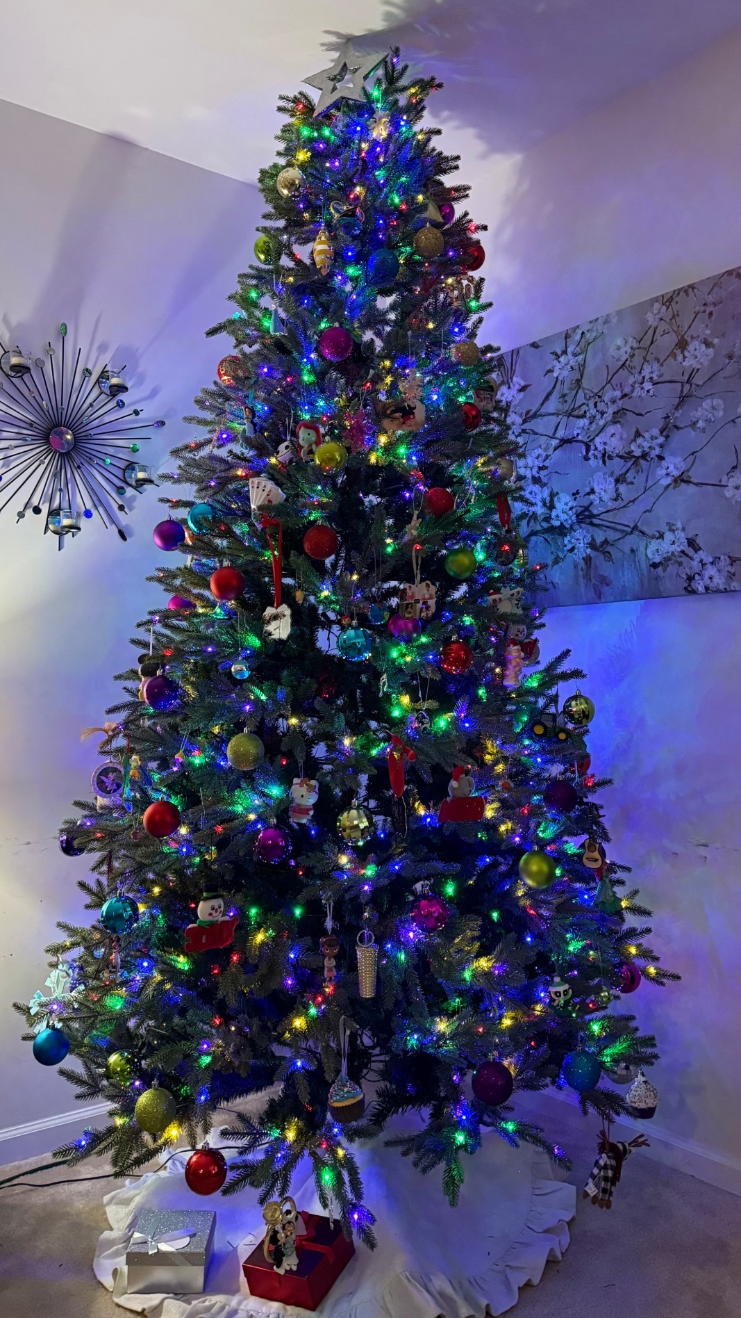 The perfect 9-foot pre-lit LED Jackson Noble Fir Christmas Tree that can be warm white lights or multicolored lights. This Christmas Tree is easy to put together and looks perfect for a classic Christmas vibe. Comes with a remote to change the colors and they can glow or change automatically. #christmastree #ledchristmastree 

#LTKSeasonal #LTKHoliday #LTKHome