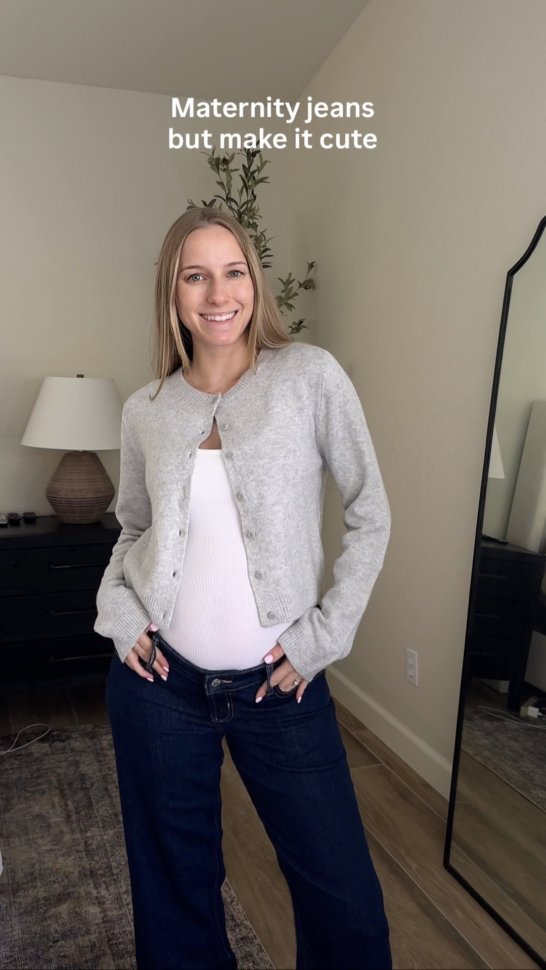 Maternity jeans that don’t look maternity!! Low rise & stretchy waistband with an adjustable cinch inside the waistband. 

I’m 25 weeks and wearing my pre-pregnancy size. These will fit me for awhile but I may need to size up around 32 weeks. 

The lighter wash is selling out QUICK so runnnn to grab these.

#LTKBump #LTKootd #LTKmomlife