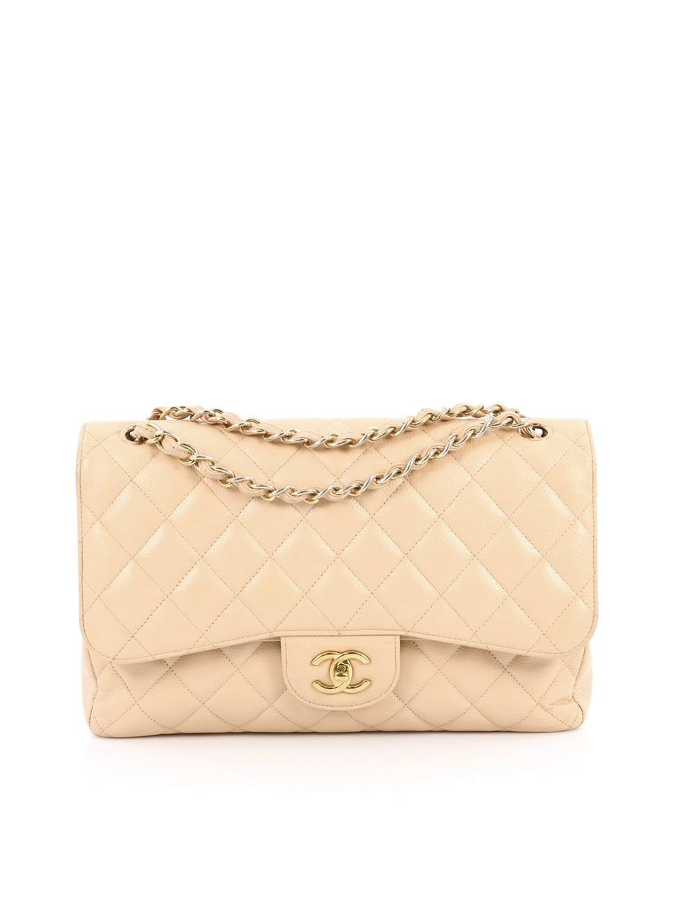 Chanel Classic Double Flap Bag Quilted Caviar Jumbo | Reebonz (US)