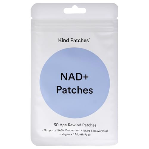 Kind Patches NAD Plus Patches - Anti Wrinkle Patches with NMN and Resveratrol - NAC Supplement for Radiant Skin - Boost Collagen Production - 30 Count | Amazon (US)