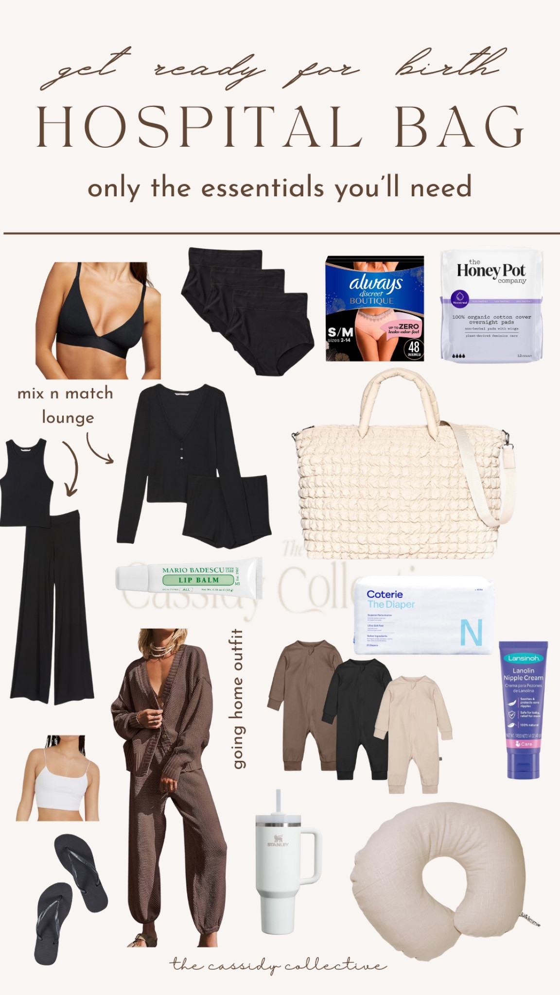 Pack your hospital/birthing center bag to prepare for your baby’s arrival with only the essentials you need. 

#pregnancy #hospitalbag #laboranddelivery #birth #newborn #havingababy #breastfeeding #postpartum #maternity #babybump  

#LTKstyletip #LTKbaby #LTKbump