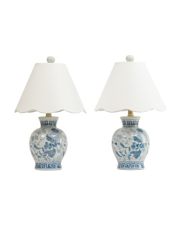 2Pk 19In Scalloped Shade Table Lamps | TJ Maxx
