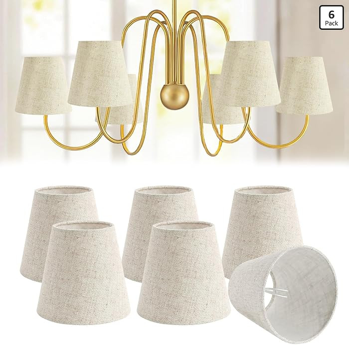 Fuloon Small Lamp Shades Clip on Bulb, Modern European Style Mini Lamp Shades for Chandelier, Fre... | Amazon (US)