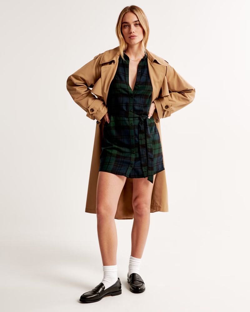 Flannel Shirt Dress | Abercrombie & Fitch (US)