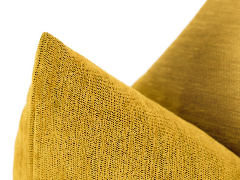 Mustard Woven Pillow Cover, Mustard Textured Euro Sham, Mustard Striped Cushion Cover, Mustard Bo... | Etsy (CAD)