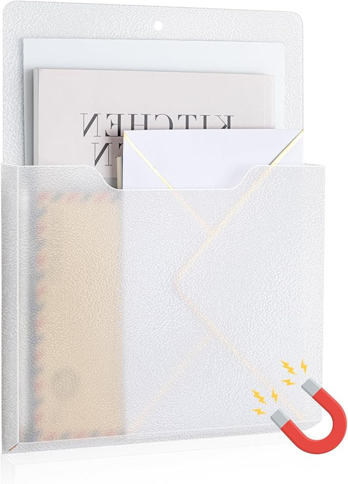 Feifeiya Magnetic File Holder Wall, 12.2 x 9.4 Inch, Vertical, Clear | Amazon (US)