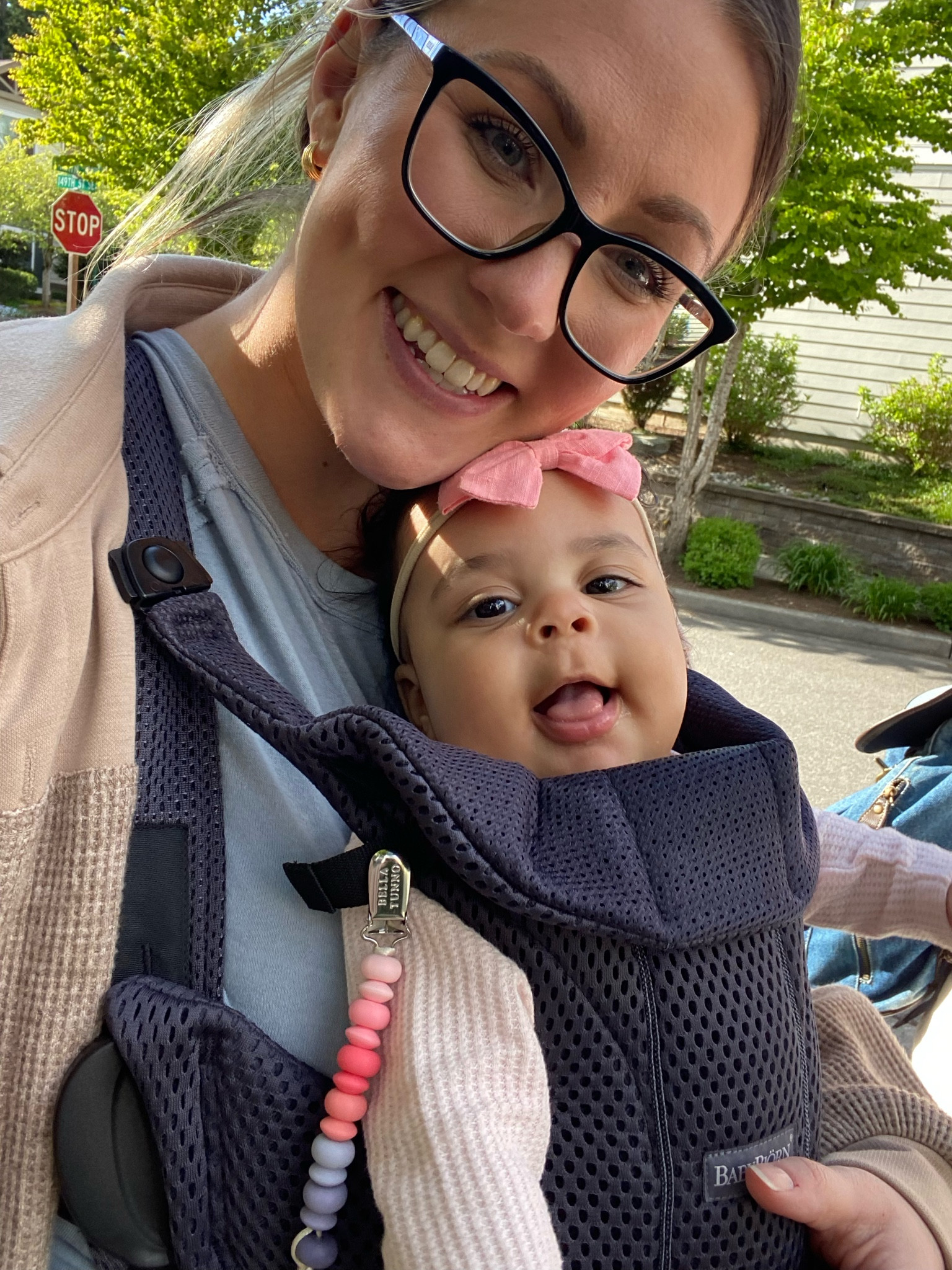 Finally facing forward in our baby bjorn, and we LOVE it! 