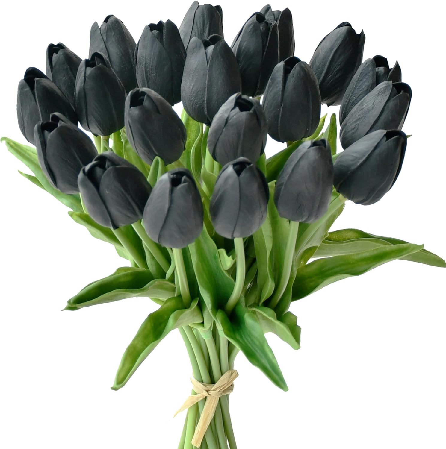 Mandy's 20pcs Black Artificial Tulip Silk Fake Flowers 13.5" for Mother's Day Easter Halloween Va... | Amazon (CA)