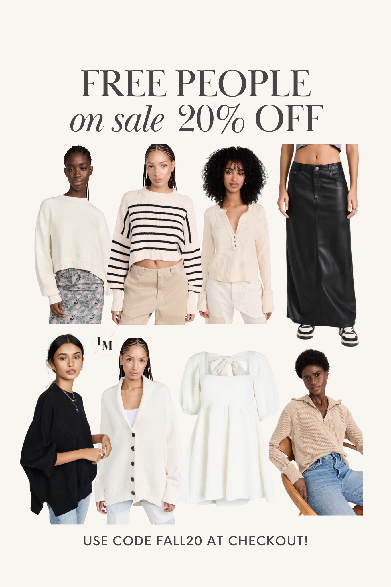 20% off Free People finds! Use code FALL20 🥳

#LTKSeasonal #LTKstyletip #LTKsalealert