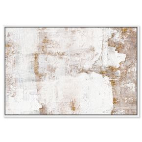 Earthy Metallic Framed Canvas Wall Art | West Elm (US)