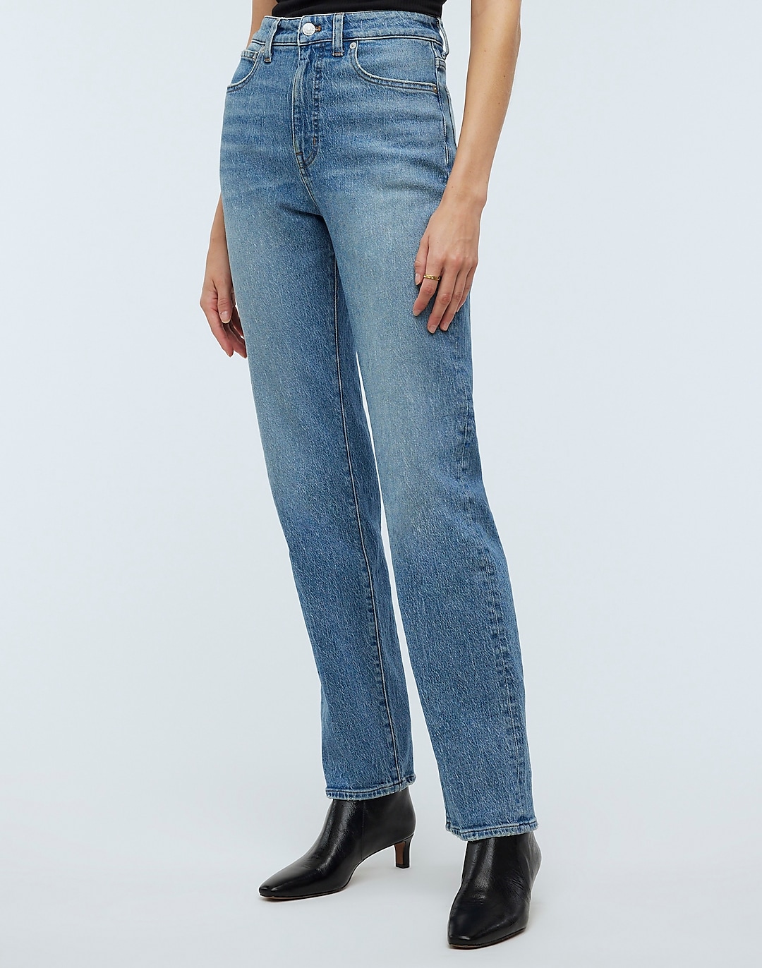 The '90s Straight Jean in Rondell Wash: Crease Edition | Madewell