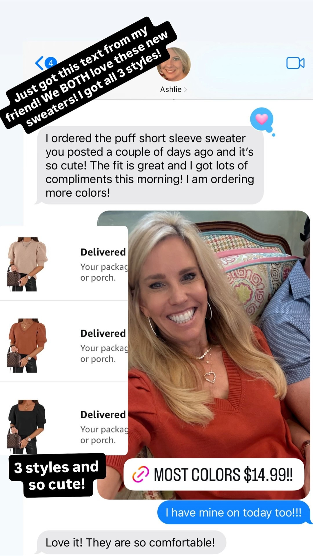 You’ve all been loving this puff sleeve sweater! Comes in 3 styles and soo cute.

#LTKStyleTip #LTKSeasonal #LTKFindsUnder100