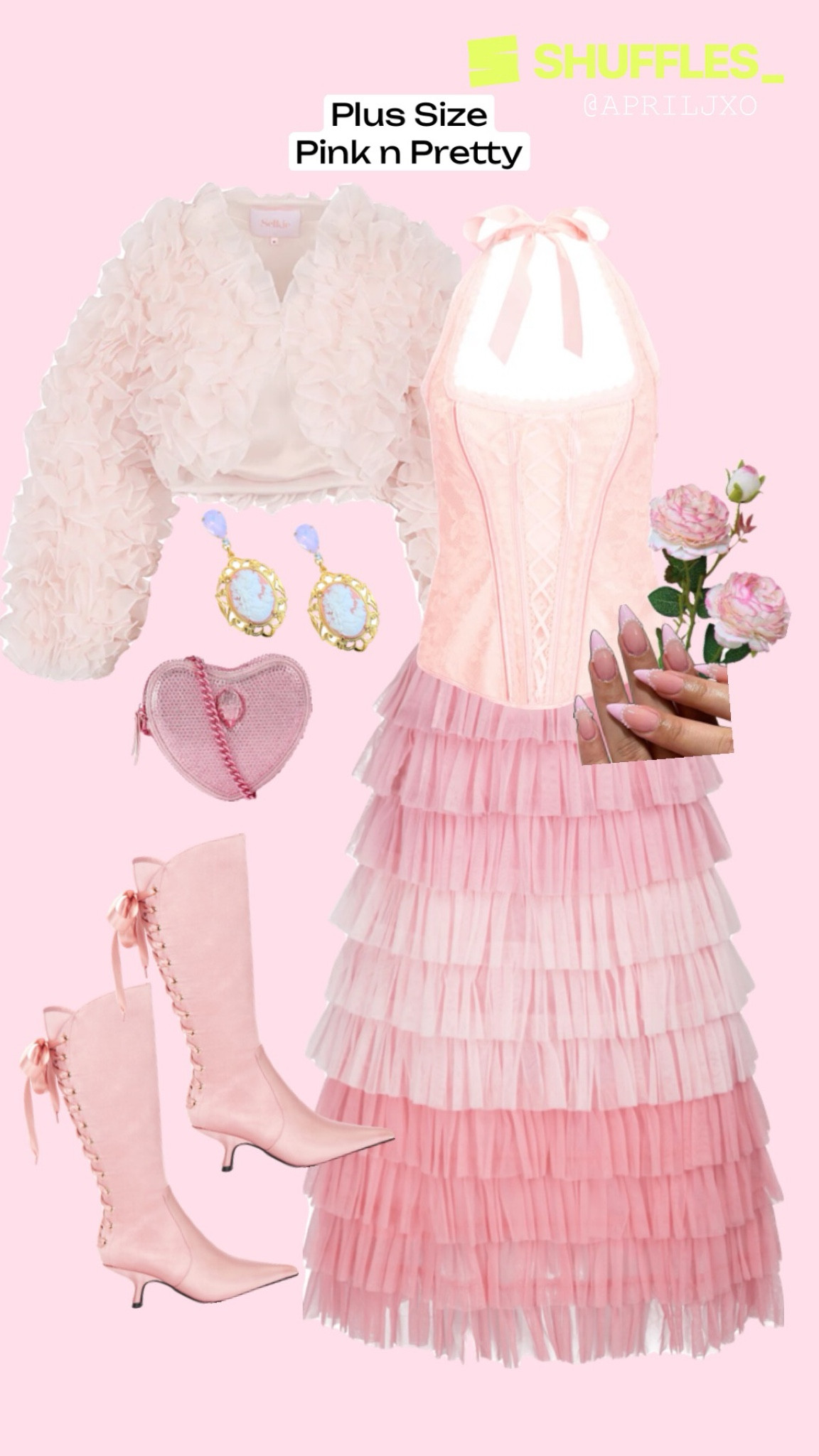 Plus size pink ruffle ballet core coquette outfit! #plussizeoutfit #plussizecoquette 

#LTKplussize #LTKSeasonal #LTKstyletip