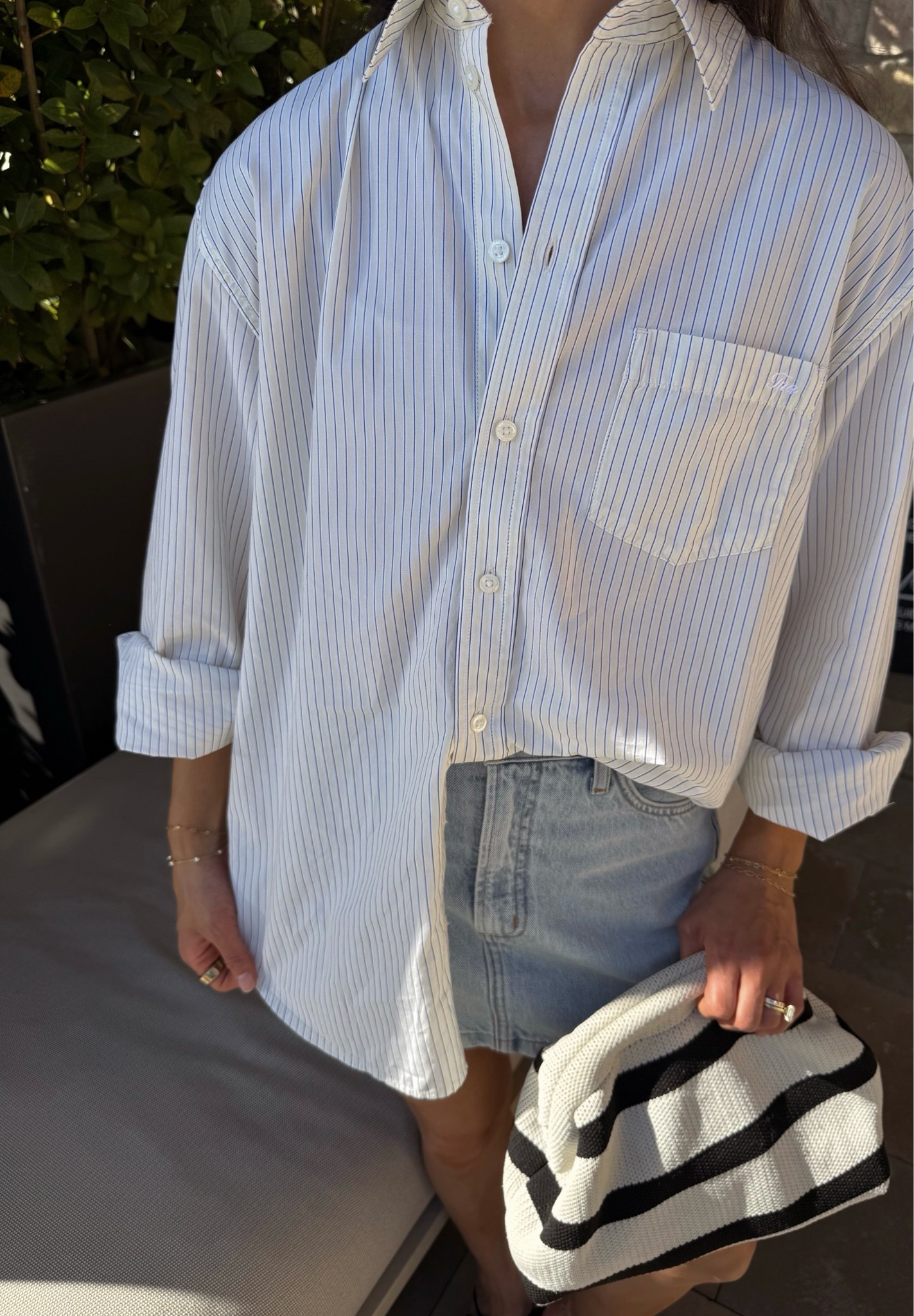 wearing size XS in button up!