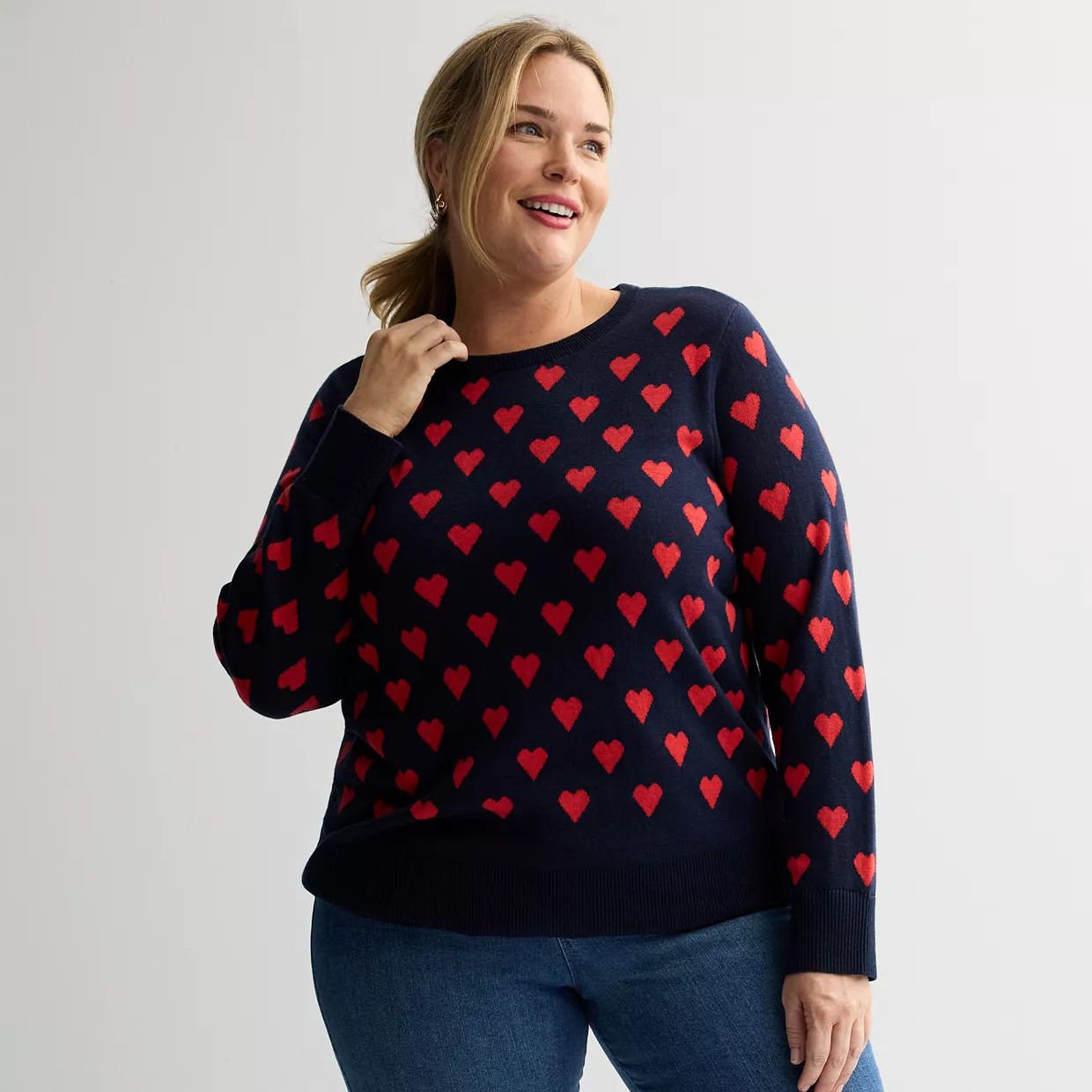 Plus Size Croft & Barrow® Knitted Pullover | Kohl's