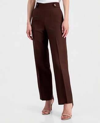 Women's Linen-Blend Pull On Wide-Leg Pants, Regular & Petite | Macy's