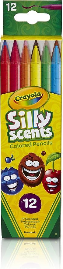 Crayola Silly Scents Twistables Colored Pencils, 12 Count, Ages 3 & Up (68-7402) , Assorted | Amazon (US)