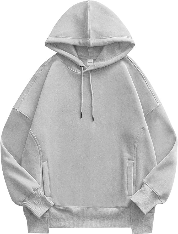 Caracilia Womens Hoodies Oversized Sweatshirt Fleece Drop Shoulder Sweater Long Sleeve Loose Cute... | Amazon (US)