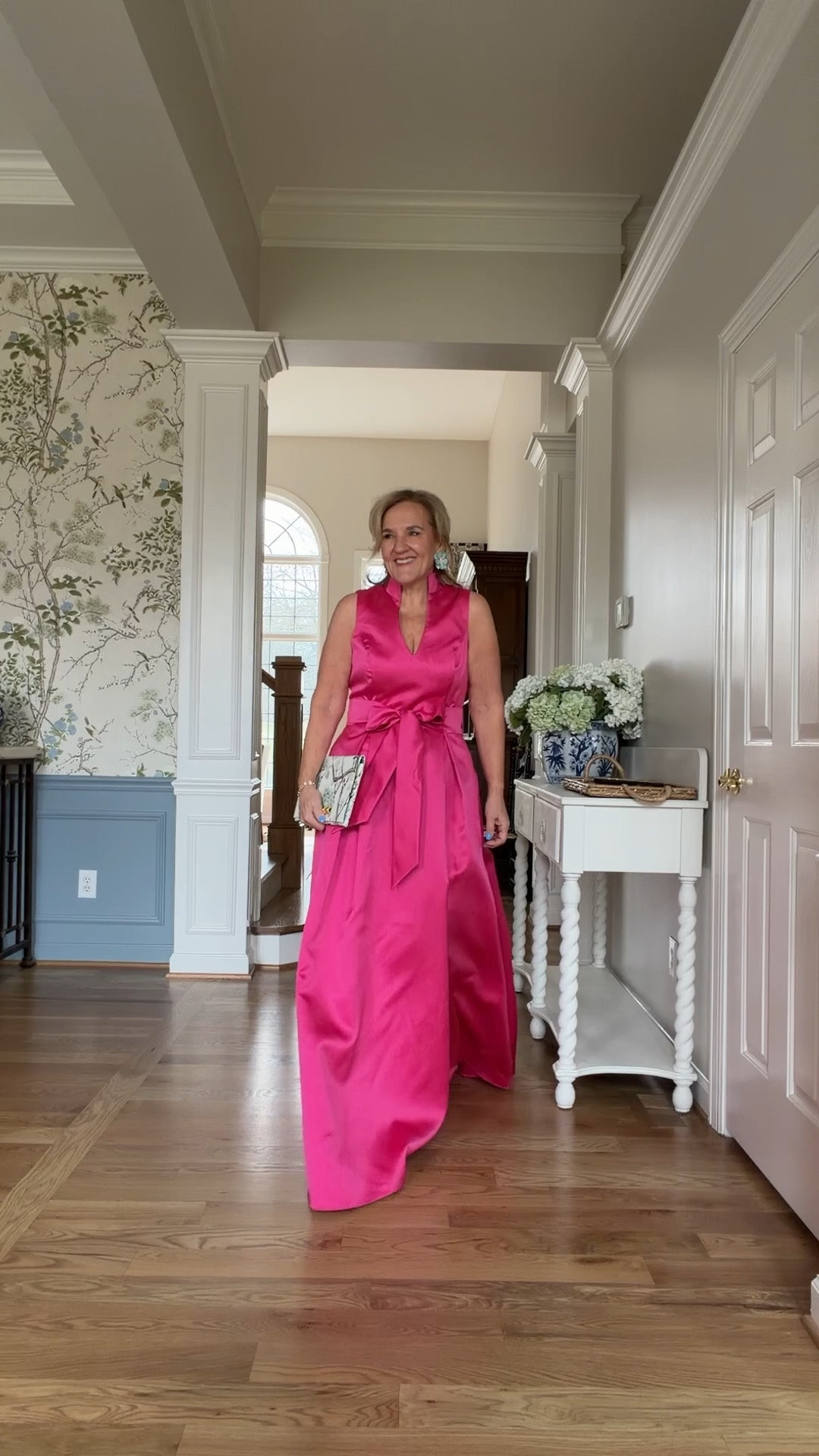 Formal gown for galas and wedding guests. I did size up to a 10. 
I’m wearing a 5” platform. Probably plan on having it hemmed. 

Mother of the bride mother of the groom

#LTKOver40 #LTKWedding #LTKPetite