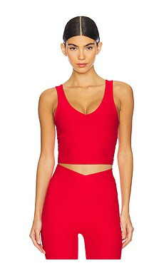 Beyond Yoga Spacedye Good Day Cropped Tank Top in Ruby Red from Revolve.com | Revolve Clothing (Global)