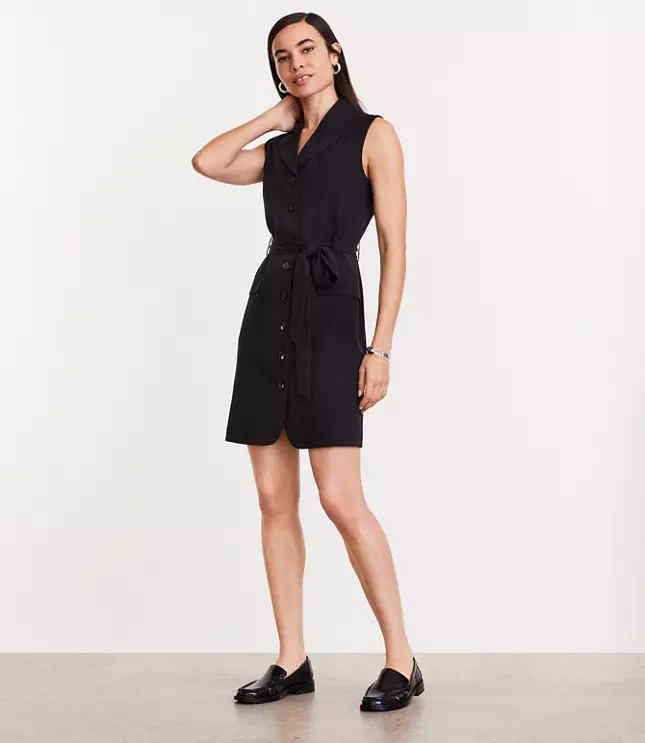 LOFT Versa Seasonless Stretch Vest Mini Pocket Dress | LOFT